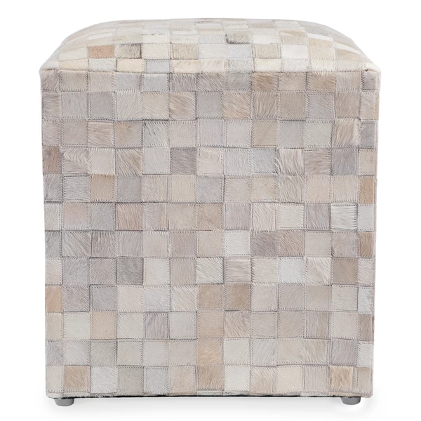 Layton Hair On Hide Ottoman 2 Layton Hair On Hide Ottoman - Image 2