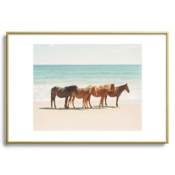 Summer Beach Horses -Art Exhibition Shop webimage 630336232 SIL