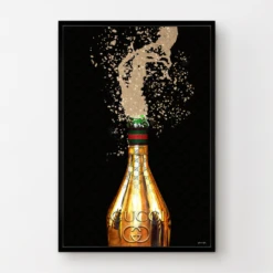 Italian Champagne - Embellished Canvas